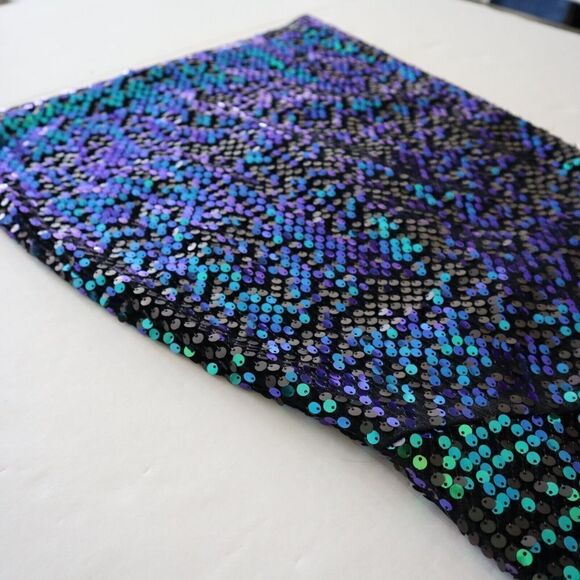 SHO by Tadashi Shoji Women's Sz XXS Shamrock Sequin Body-Con Cocktail Dress - Picture 9 of 16